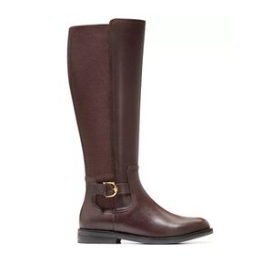 New Cole Haan Celestina Leather Stretch Back Riding Boot Sz 9.5